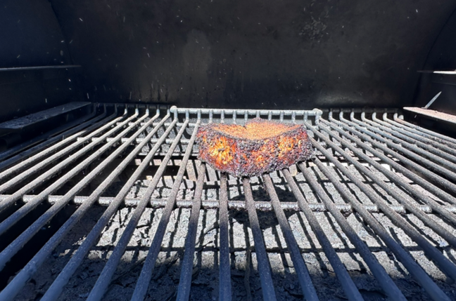 Photo of the block of tofu burnt by researchers remotely controlling a Traeger grill – courtesy of Bishop Fox Photo of the block of tofu burnt by researchers remotely controlling a Traeger grill – courtesy of Bishop Fox